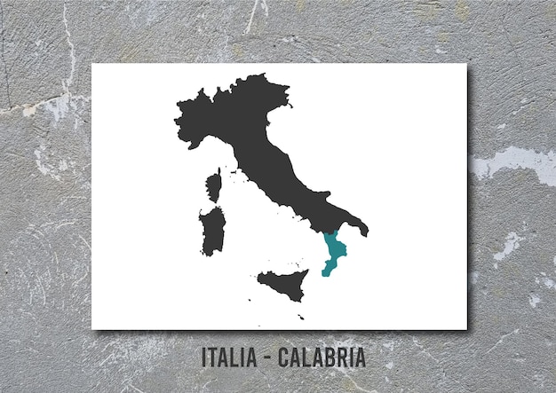 Italia regioni calabria mappa