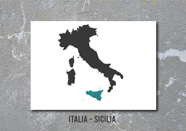 italia regioni sicilia mappa