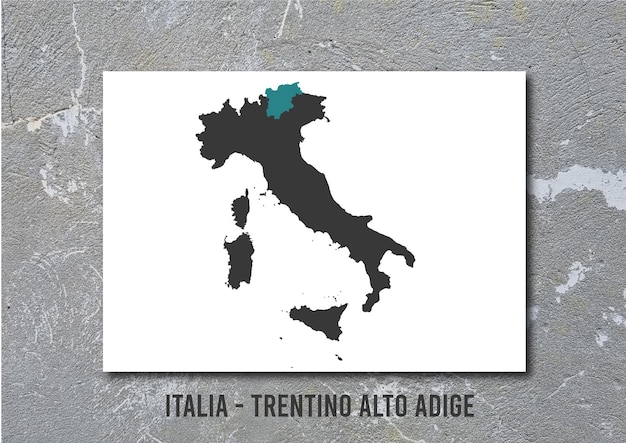 Italia regioni trentino alto adige mappa