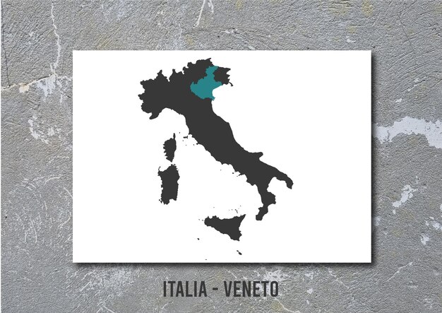 Italia regioni veneto mappa