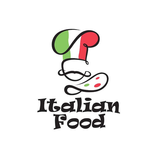 Italiaans eten embleem