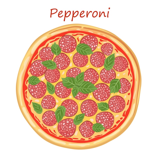 Italiaanse pizza pepperoni