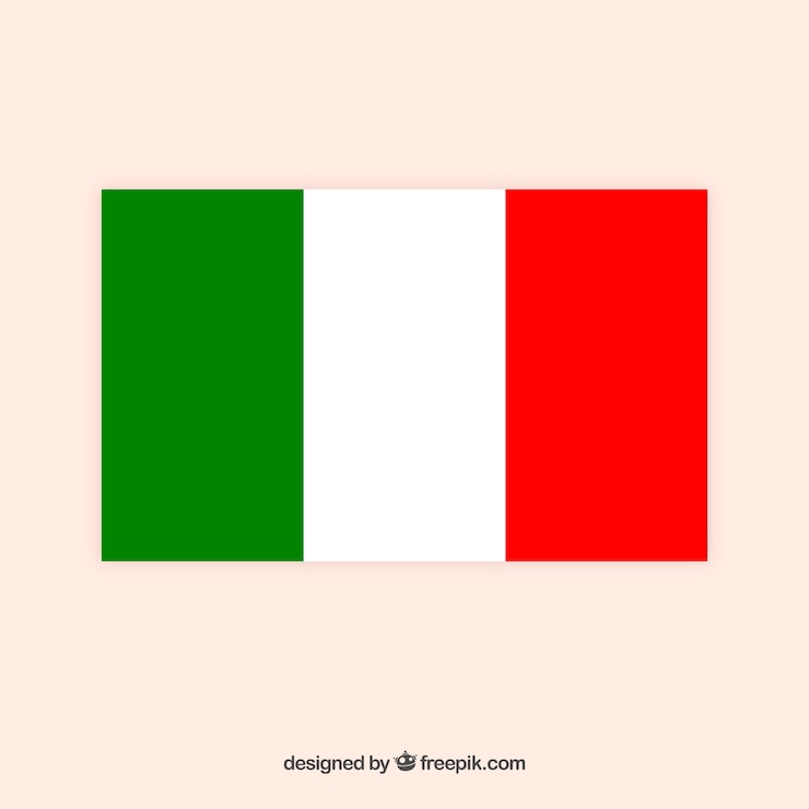 Vector italiaanse vlag achtergrond