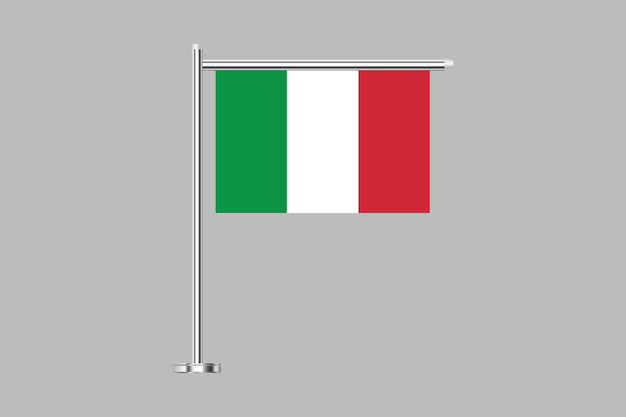 Italiaanse vlag De vlag van Italië Vector vlag van Italië Italiaanse vlag vector illustratie