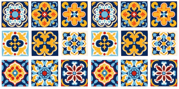 Italian ceramic tile pattern