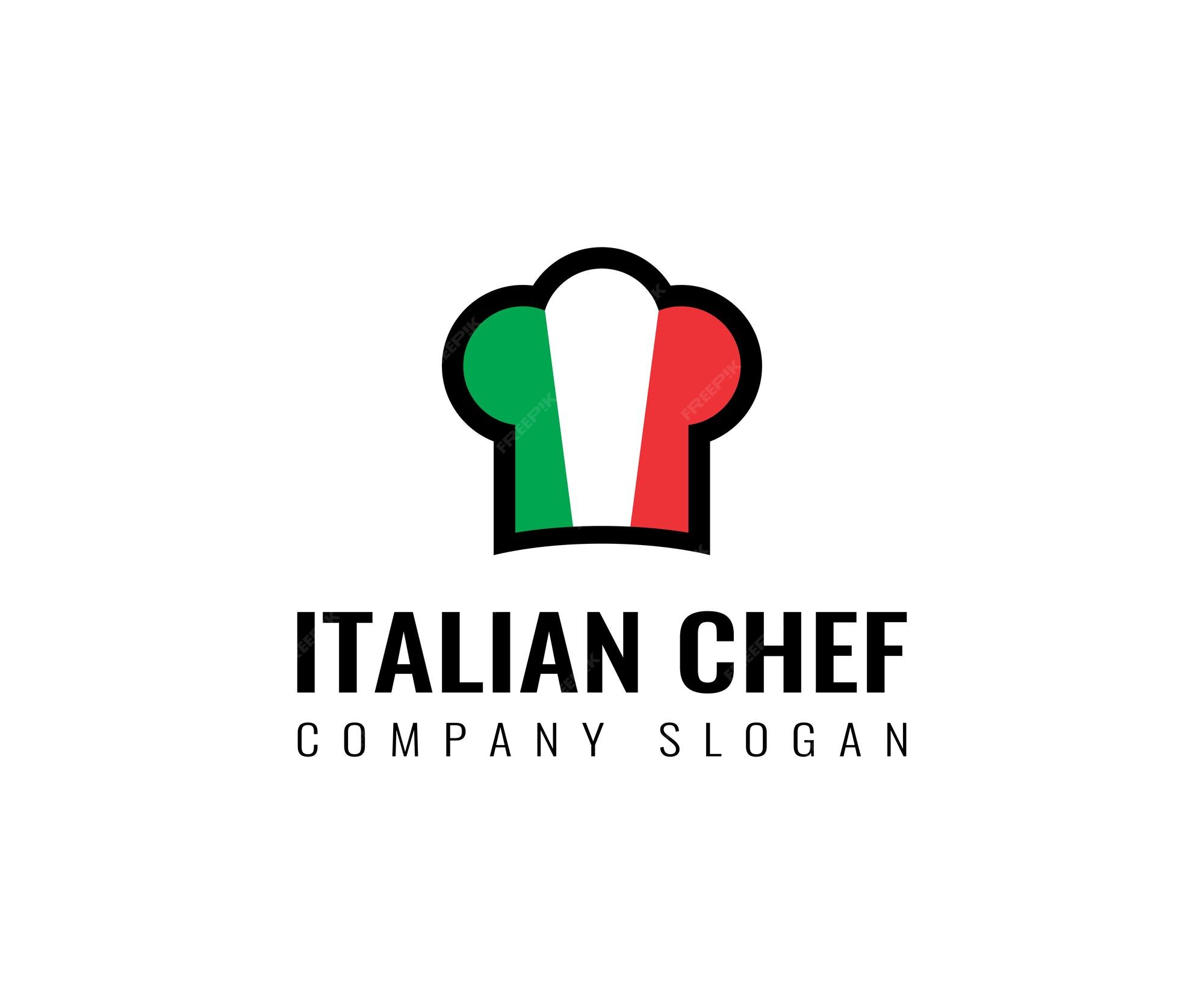 Premium Vector | Italian chef hat business logo design
