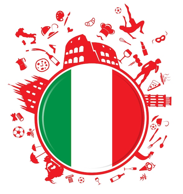 Italian circle background