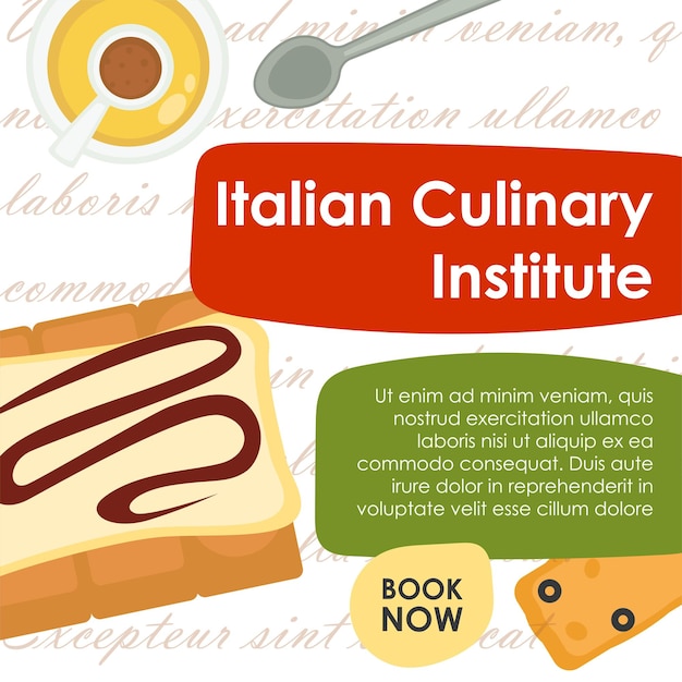 Istituto culinario italiano che impara nuove ricette