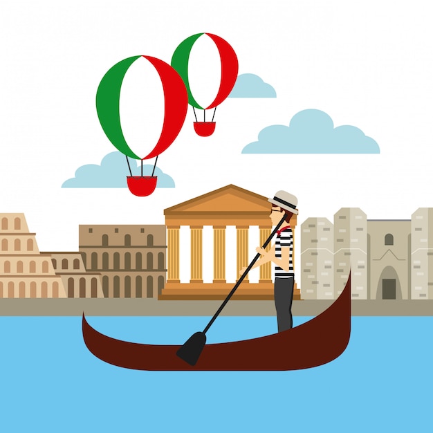 Italian culture holidays icon