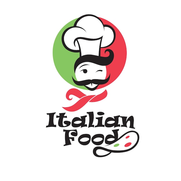 italian food emblem