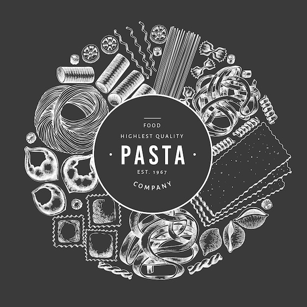 Cornice di pasta italiana