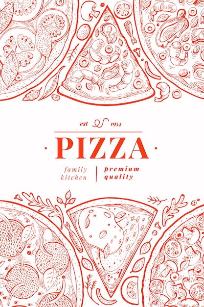 Poster di pizza italiana