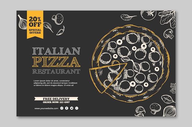 italian restaurant template banner
