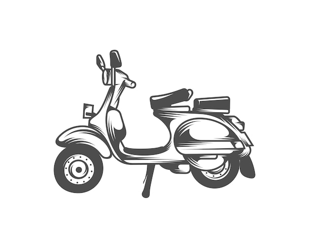 Italian scooter from Italy icon in black style isolated on white background Italy country symbol stock vector illustration