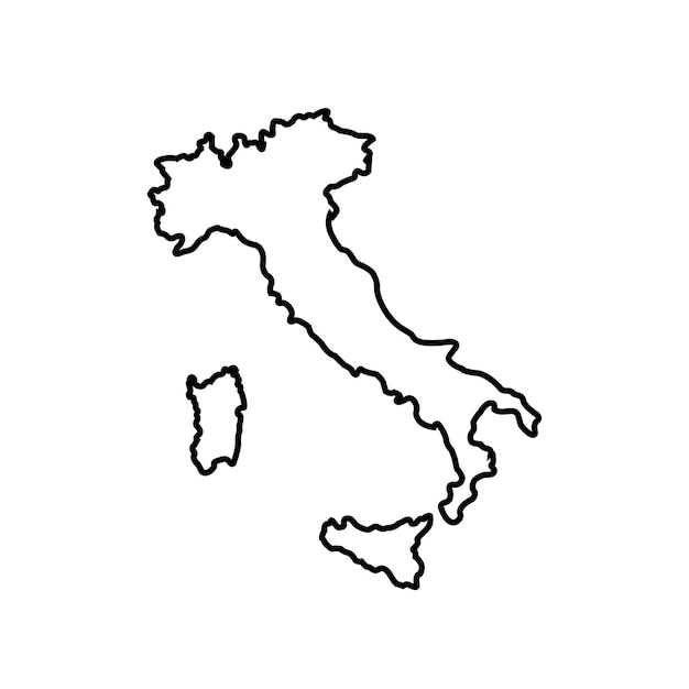 Italië kaartpictogram