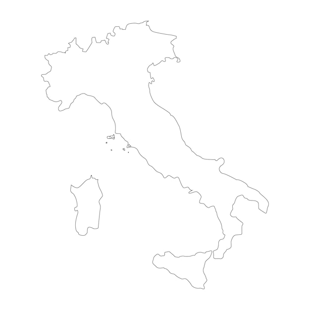 Italië landkaart icoon vector