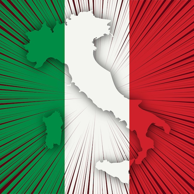 Italië republiek dag kaart ontwerp