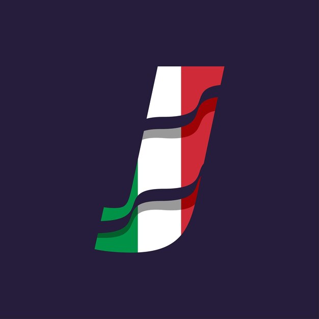 Italy Alphabet Flag J