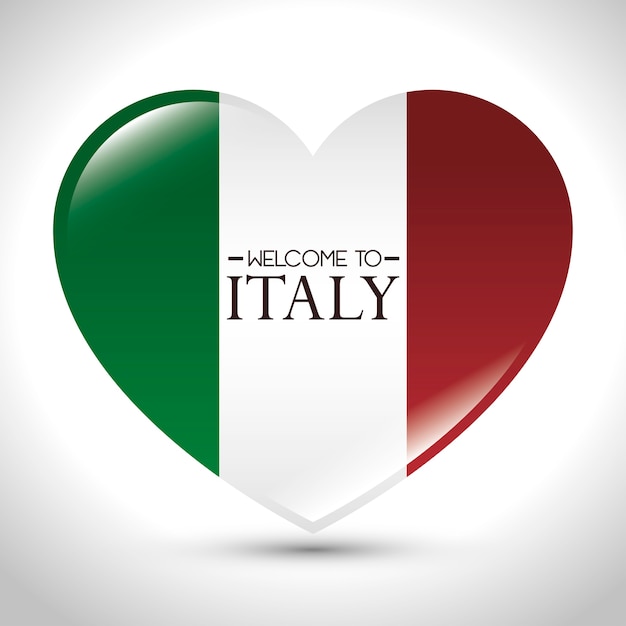 Italy flag isolated icon