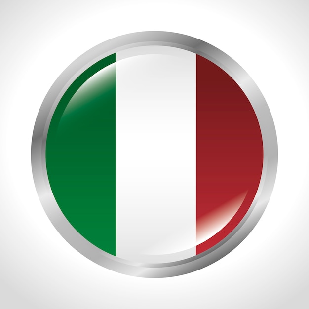 italy flag isolated icon 