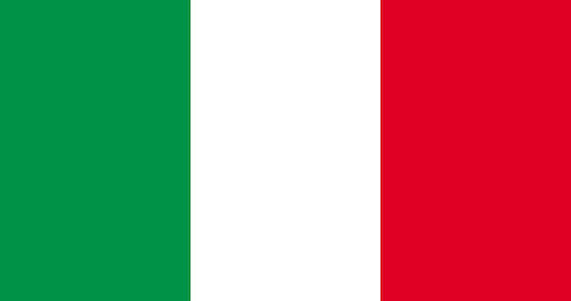 Vector italy flag in vector