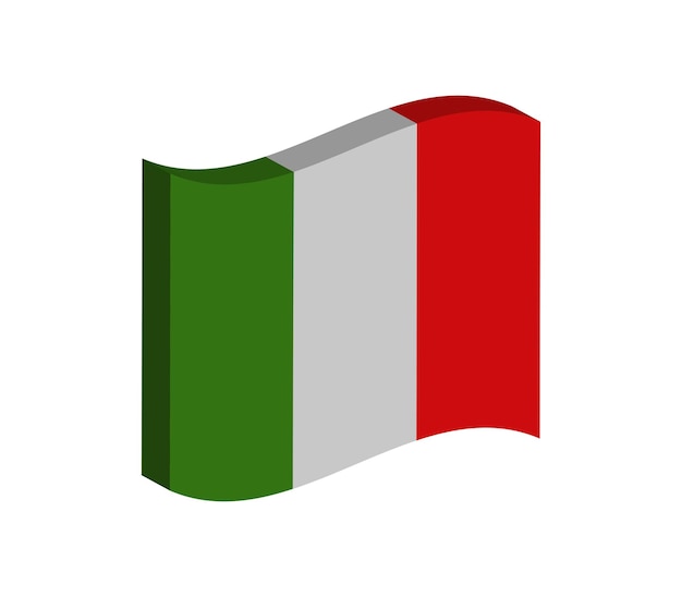 Vettore bandiera dell'italia