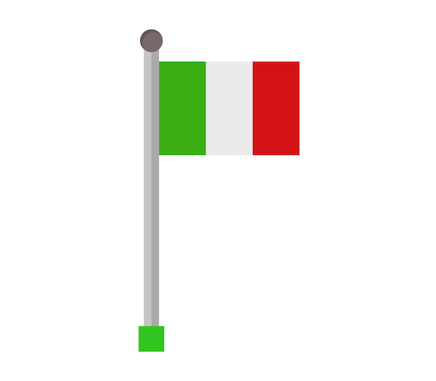 Vector italy flag