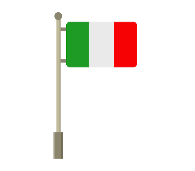 Vector italy flag