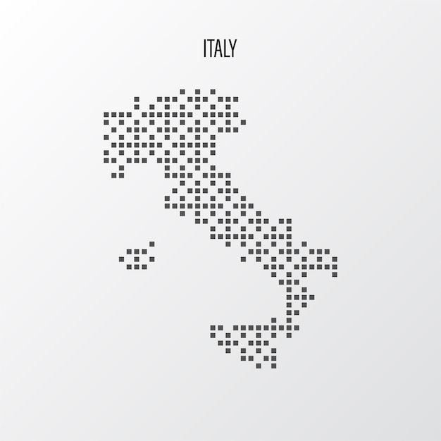 Vector italy map