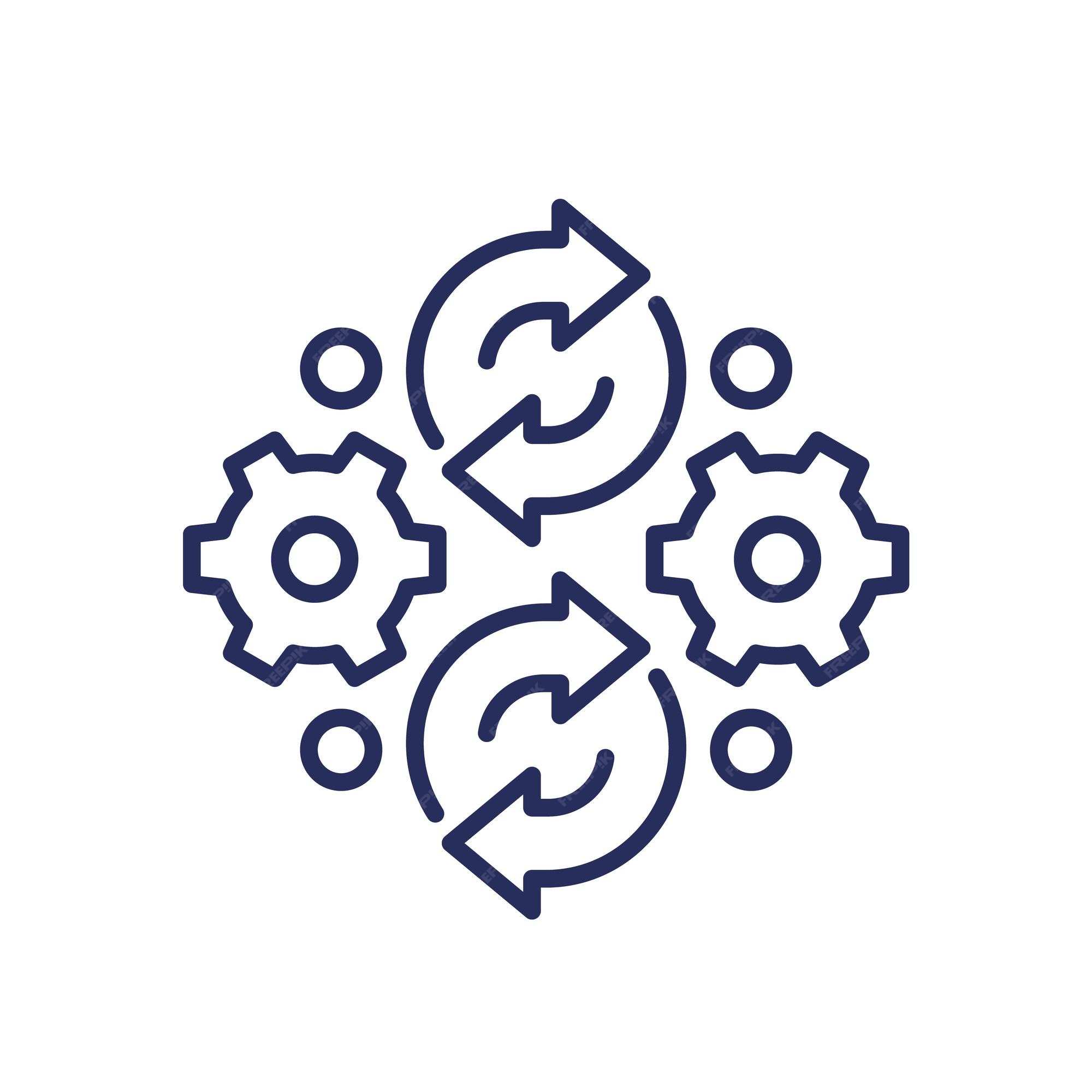 Premium Vector | Iteration iterative process line icon
