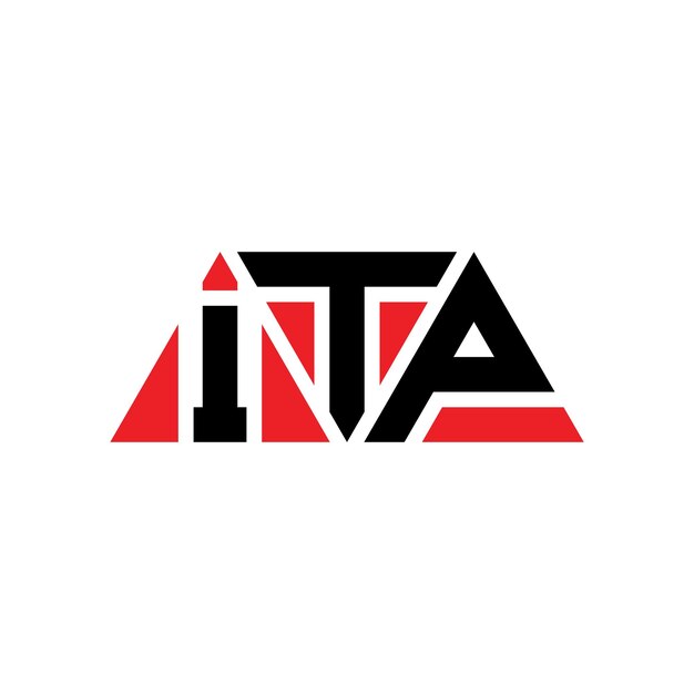 itp triangle letter logo design with triangle shape itp triangle logo design monogram itp triangle vector logo template with red color itp triangular logo simple elegant and luxurious logo itp