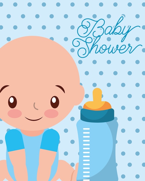 Its a boy baby and feeding bottle card