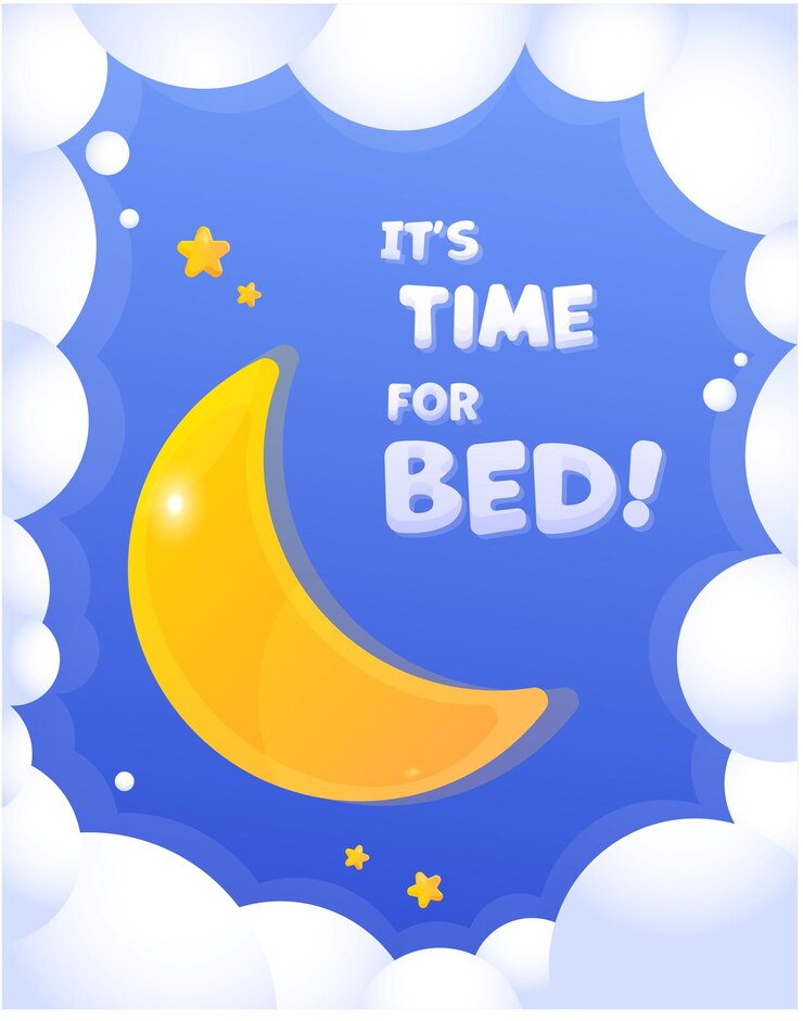Its Time for Bed card