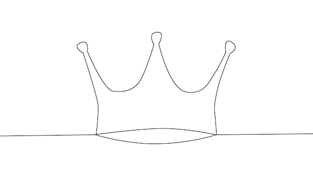 Itself draws the line animation of the crown royal royal