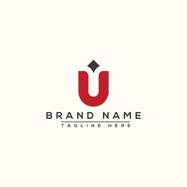 IU Logo Design Template Vector Graphic Branding Element