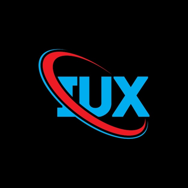 iux logo iux letter iux letter logo design initials iux logo linked with circle and uppercase monogram logo iux typography for technology business and real estate brand