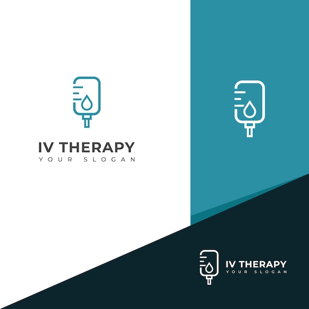 iv Vectorontwerp van het logo van de creatieve therapie