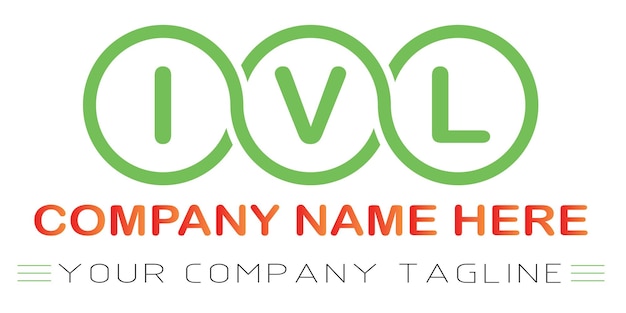 Vector ivl letter logo design