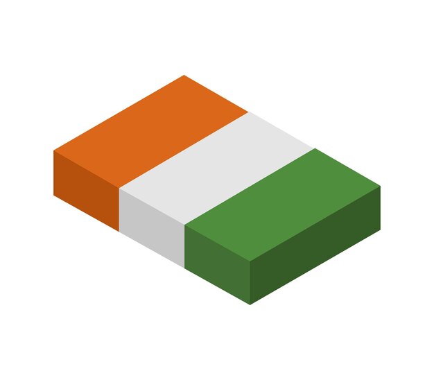 Ivoorkust isometrische vlag