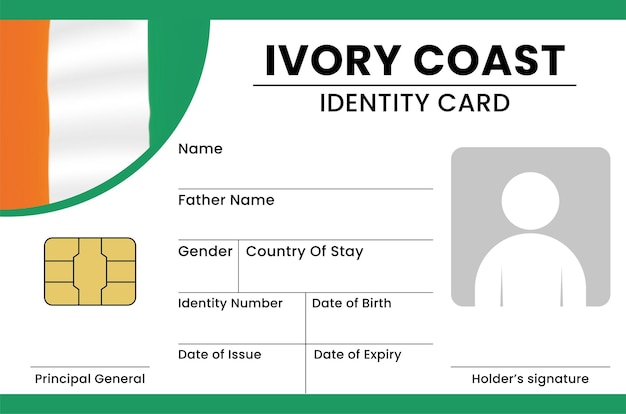 Ivory coast card design