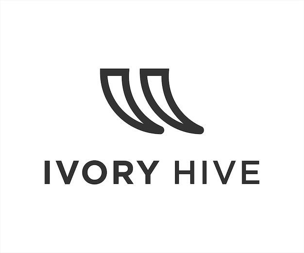 Ivory logo or horn icon