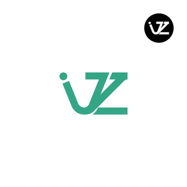 Vector ivz logo letter monogram design
