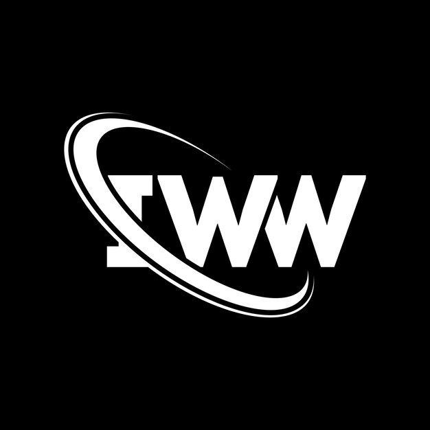 IWW логотип IWW буква IWW буква дизайн логотипа Инициалы IWW логотипа, связанного с кругом и заглавными буквами монограммы логотипа IWW типографии для технологического бизнеса и бренда недвижимости