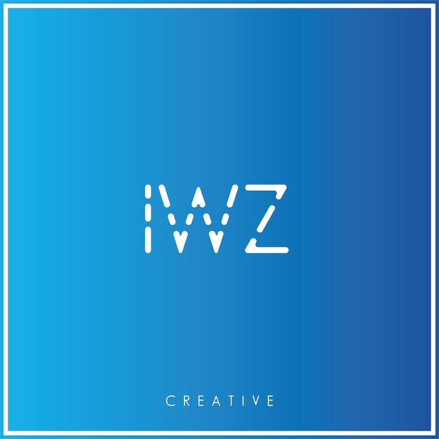 IWZ Premium Vector Latter Logo Design Creative Logo Vector Illustration Logo Creative Monogram