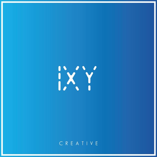 Ixy premium vector latter logo design creative logo vector illustration logo creative monogram