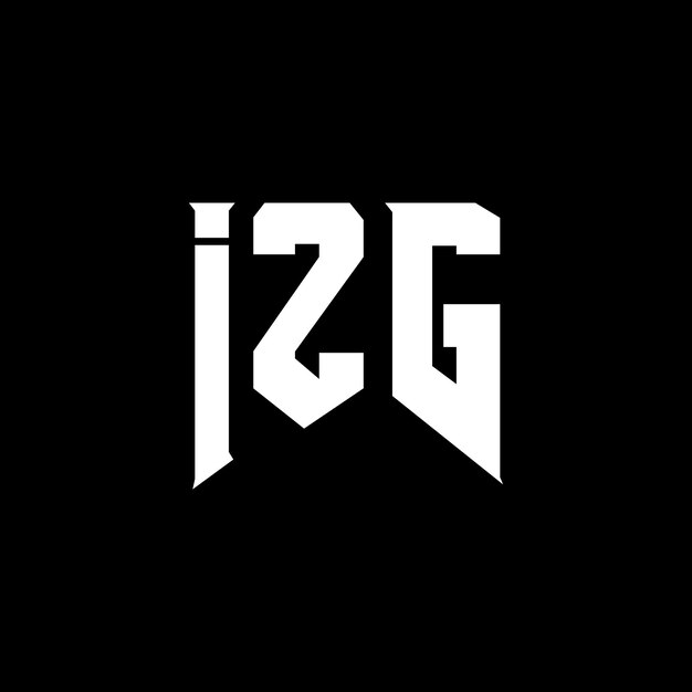 izg letter logo design for technology company izg logo design black and white color combination izg logo izg vector izg design izg icon izg alphabet izg typography logo design