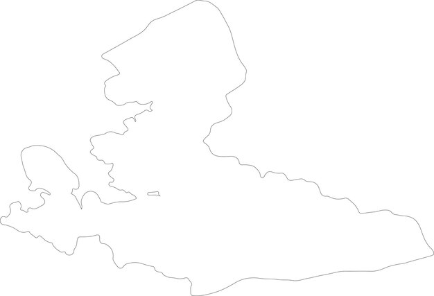 Vector izmir turkey outline map