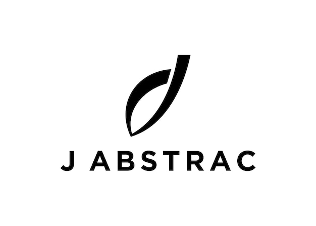 j abstract logo design vector illustration