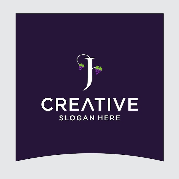 J grape logo design