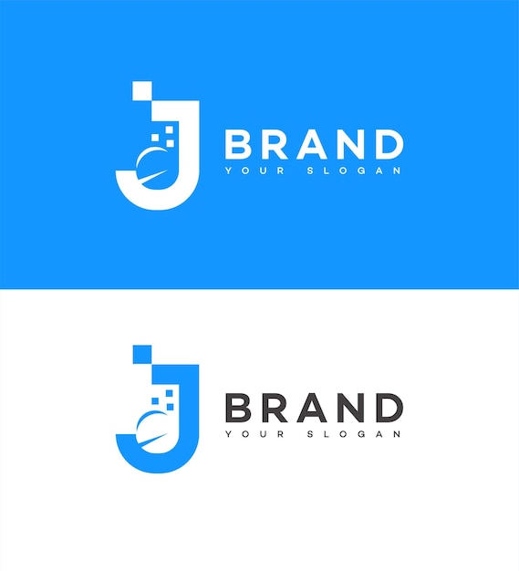 J Letter Logo Icon Brand Identity Sign J Letter Symbol Template